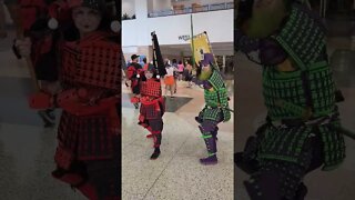 Samurai Joker and Samurai Harley Quinn Cosplay