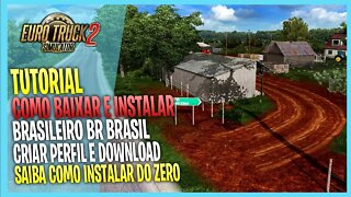 ▶️COMO COLOCAR MAPA BRASILEIRO MAPA BR BRASIL NO EURO TRUCK SIMULATOR 2 1.43