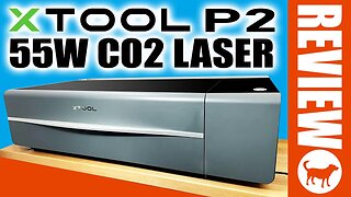 xTool P2 Desktop 55W CO2 Laser Cutter and Engraver Review | Curved Surface Engraving | Wifi
