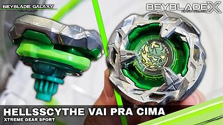 Teste para o HELLSSCYTHE atacante do Random Booster Vol. 1 - Beyblade X ベイブレードX