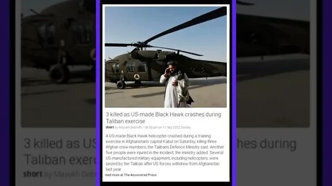 News Bulletin | 3 killed in US-made Black Hawk crash during Taliban exercise | #shorts #news