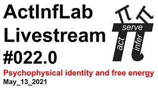 ActInf Livestream #022.0 ~ "Psychophysical identity and free energy"