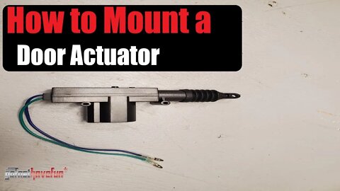 How to Mount / Install a Door Lock Actuator (12 Volt) | AnthonyJ350