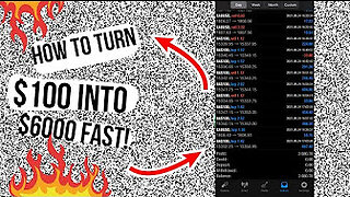 HOW TO TURN 100$ INTO 6000$ DAY TRADING! (FOREX, CRYPTO OR STOCKS)