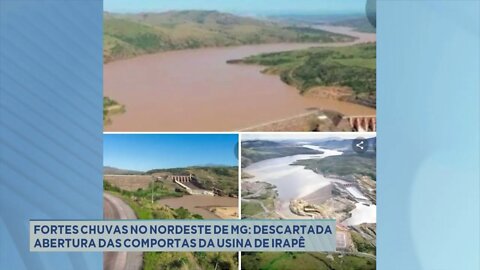 Nordeste de Minas Gerais: nova previsão é de que chuva permaneça até o fim de semana