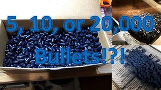 How many bullets will 1lb of powder coat cover?