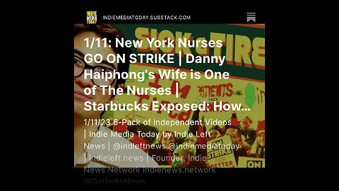 1/11: New York Nurses GO ON STRIKE | Starbucks Exposed: How the Coffee Giant Exploits Workers