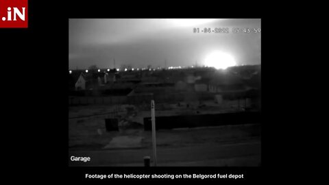 MI-24 Helicopters Strikes Belgorod Fuel Depot #ukraine #russia #shorts