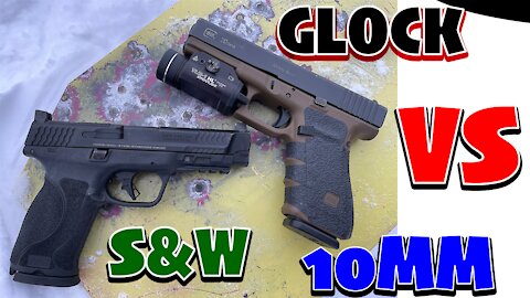 10MM TITAN TUSSLE: Smith and Wesson M&P 2.0 10mm VS. Glock 20 Gen 4 10mm