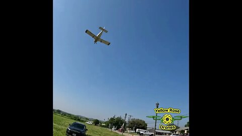 GoPro Footage of Low Flying Aircraft Landing at Bulverde AirPark #short #yellowrosedrones