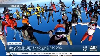 All women skydiving team set record in Eloy