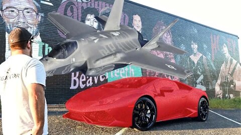 I wrapped my Lamborghini Huracan to look like a Fighter Jet!