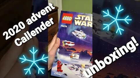 2020 lego star wars advent Callender unboxing