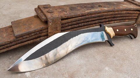 Making a Kukri Knife from a Truck Leaf Spring