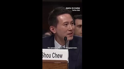 Senator Tom Cotton can't understand on Tiktok's CEO's nationality.