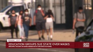 Education groups sue state over ban on masks