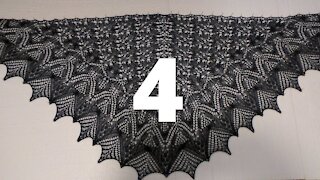 Lacy Triangular Shawl Knitting Pattern Part 4