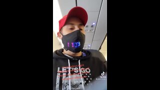 Man Forced To Remove Let's Go Brandon Mask By Spirt Airlines