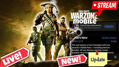 WARZONE MOBILE || V2.7.2 || *NEW* Season 4 Update Gameplay Patch 4K 60fps IPHONE