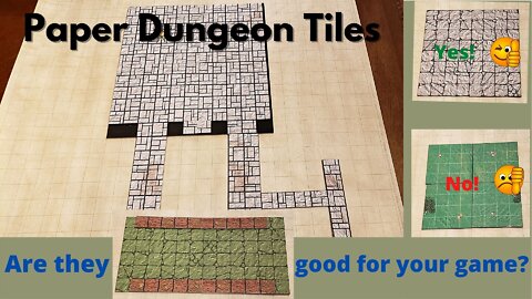 Crafting Paper Dungeon Tiles from Skeleton Key Games! Are they good for your game?