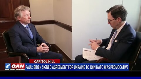 Sen. Paul: Biden Signed Agreement For Ukraine To Join NATO Was Provocative