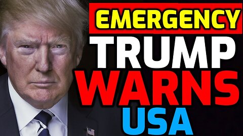Just Now! Donald Trump Issues Emergency Warning to American People - Prepare for Chaos!!