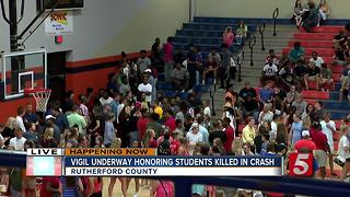 Vigil Honors Students Killed In Crash
