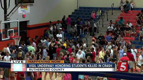 Vigil Honors Students Killed In Crash