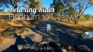 Relaxed Motorcycle Ride In Victorian Countryside Australia. Aboard Honda NC750X