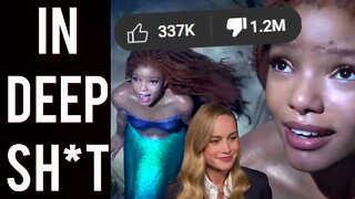 Disney's The Little Mermaid new leak causes more BACKLASH! Brie Larson RETURNS to own TROLLS!!