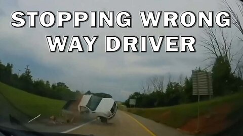 Wrong Way Driver Wrecked By Police Cruiser On Video - LEO Round Table S08E115