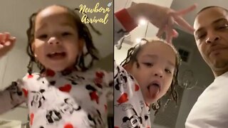 T.I. Slices Daughter Heiress An Apple For Her 4th B-Day! 🎂