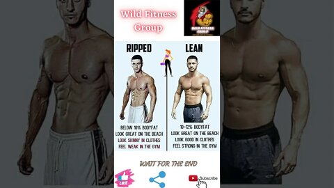 🔥Ripped body vs lean body🔥#shorts🔥#wildfitnessgroup🔥17 June 2022🔥