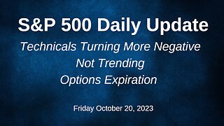 S&P 500 Daily Market Update for Friday October 20, 2023