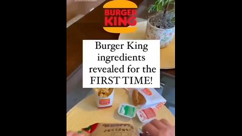 Burger King is all chemical, it’s not real food