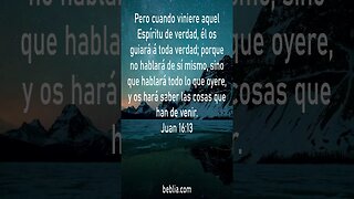 Juan 16:13 - Santa Biblia #biblia #Jesús #Dios #Iglesia [SH]