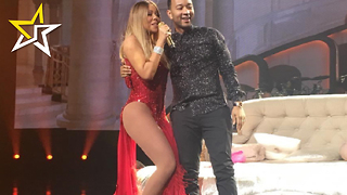 Mariah Carey Has John Legend Onstage For 'Touch My Body' And Chrissy Teigen Loves It