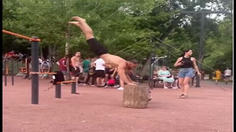 Insane handstand competition needs to be in the Olympics