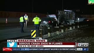 Crash near U.S. 95 and Jones Boulevard