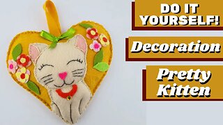 DIY - How to Make Cute Kitten Decoration