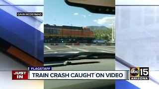 Viewer video captures train crash in Flagstaff