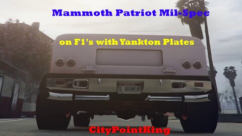 GTA V E&E XBoX S - Mammoth Patriot Mil-Spec - on F1's with Yankton License Plates Showcase