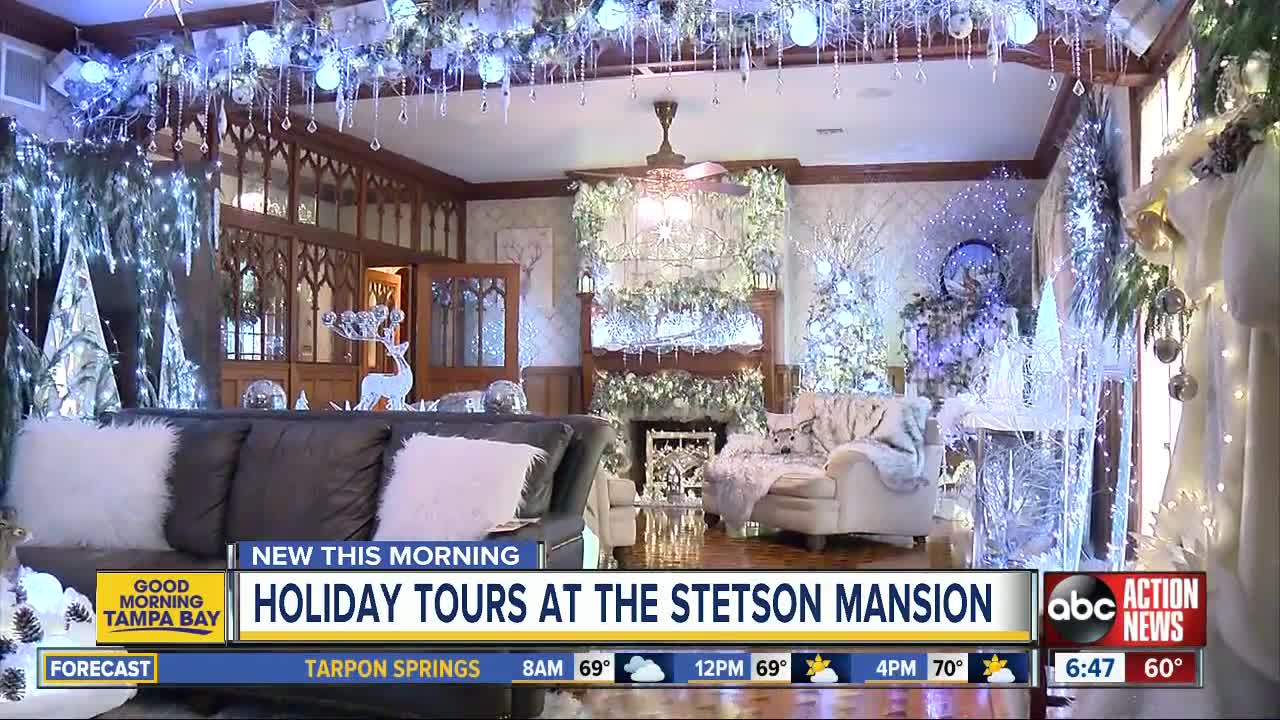 Holiday tours at the Stetson Mansion