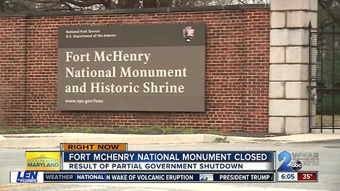 Fort McHenry National Monument closed during shutdown