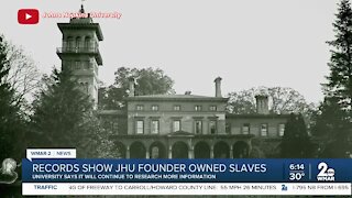 Records show JHU founder owned slaves
