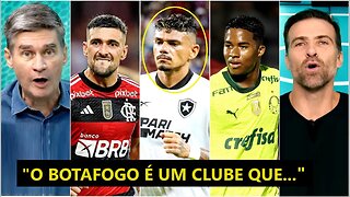 "NÃO DÁ PRA COMPARAR, cara! O Botafogo, AO CONTRÁRIO de Flamengo e Palmeiras, é..." DEBATE FERVE!