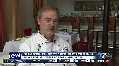 Stratford University opens its first restaurant in Baltimore's Little Italy neighborhood
