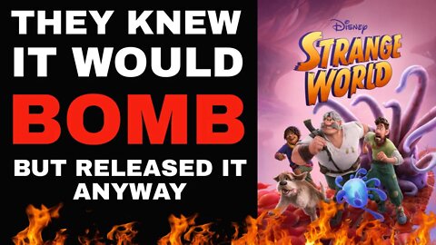 DISNEY DISASTER! KNEW STRANGE WORLD WOULD BOMB And Rushed To Release It For Thanksgiving ANYWAY!