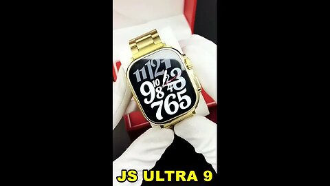 JS ULTRA 9 Gold Smart Watch