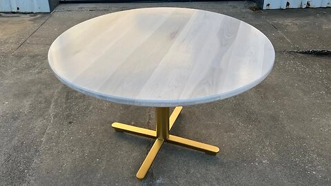 Refinishing a Vintage Table Base for a Whitewashed Table + Good Results with Spray Paint